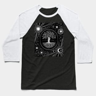 Celestial Tree of Life Baseball T-Shirt